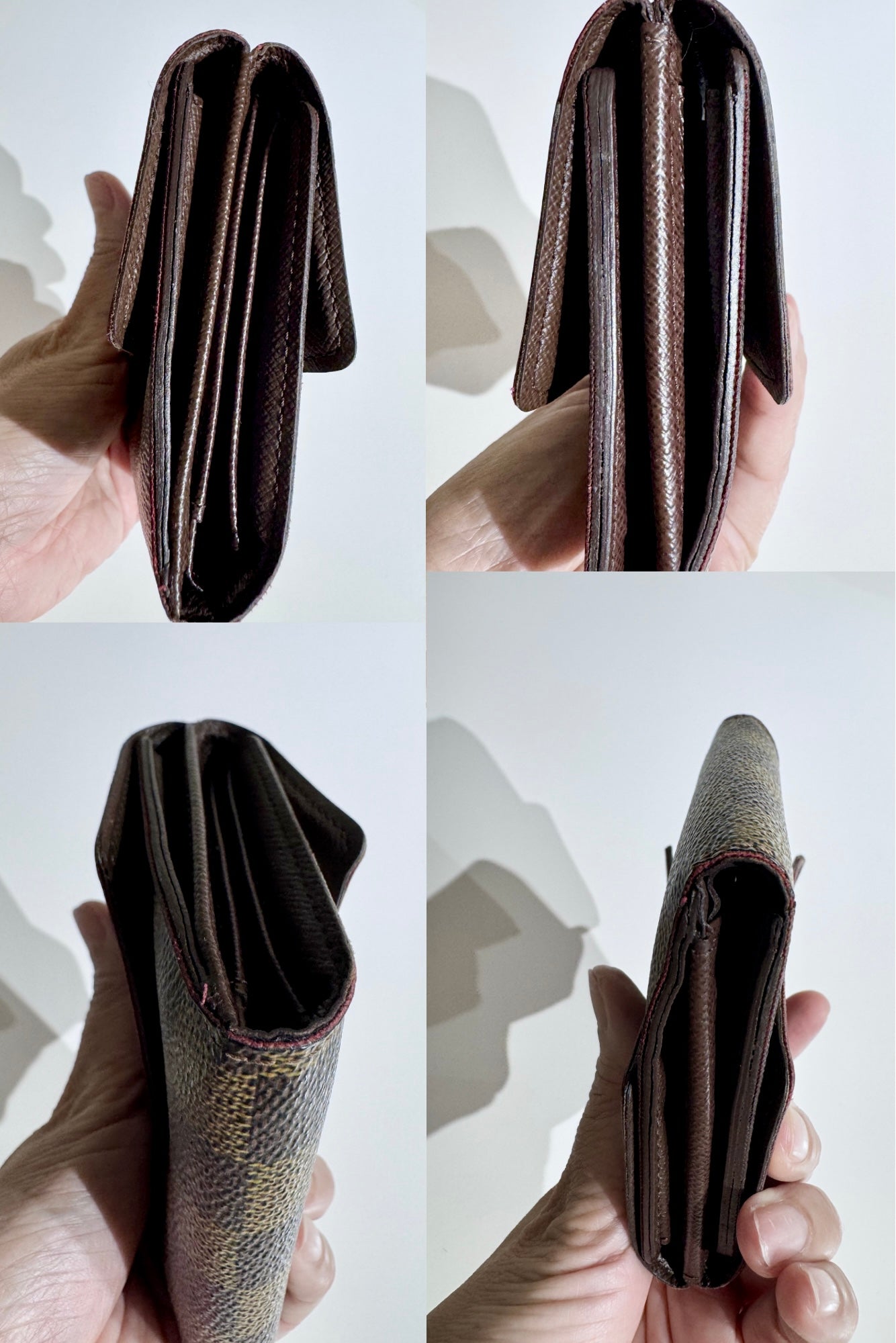 Louis Vuitton Damier Ebene Portefeuille Elise Wallet