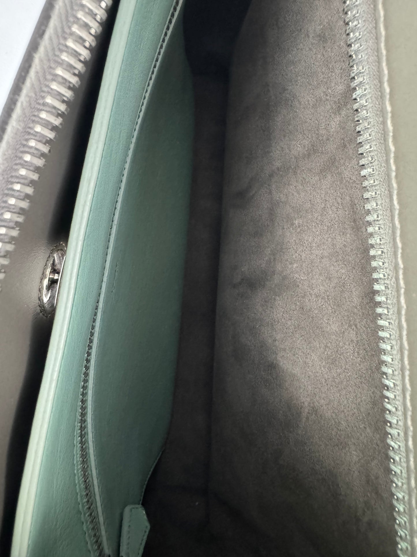 Fendi Whipstitch Dotcom two way bag-dark gray