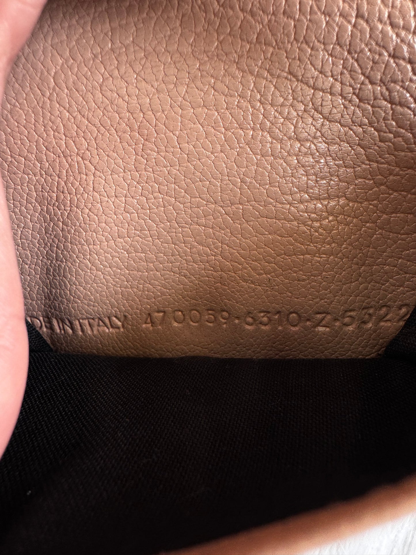 Balenciaga Le City leather mini wallet-beige