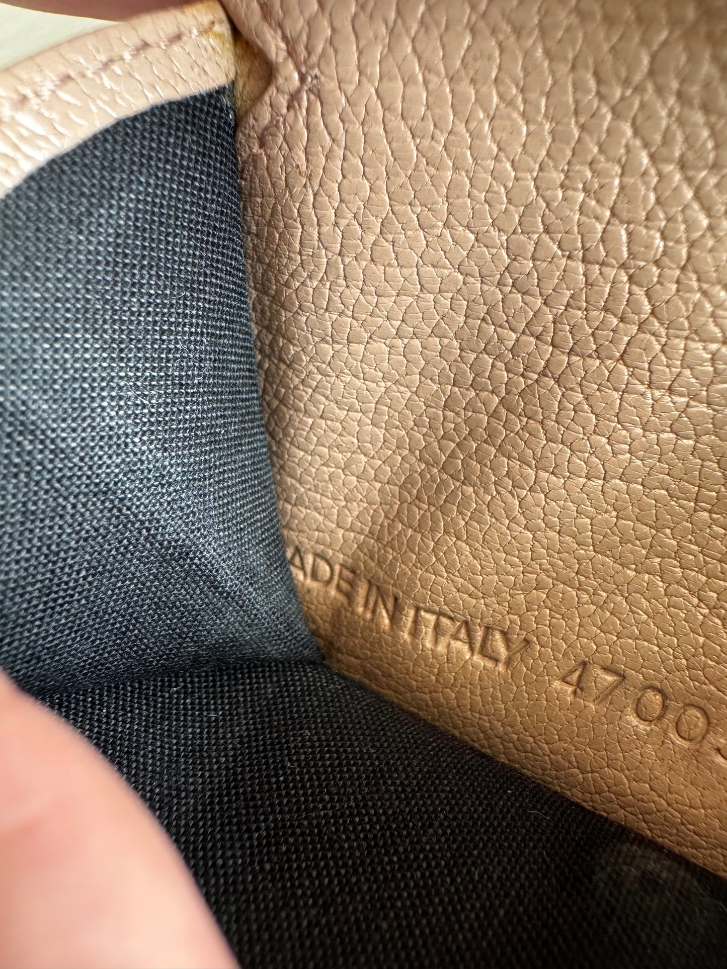 Balenciaga Le City leather mini wallet-beige