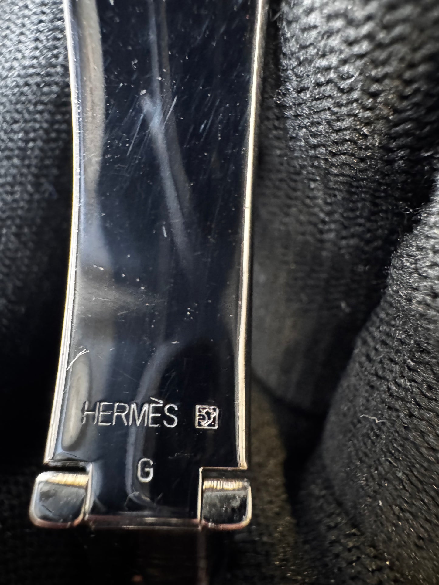 Hermes Clic Clac H Yellow Enamel Palladium Plated Narrow Bracelet PM