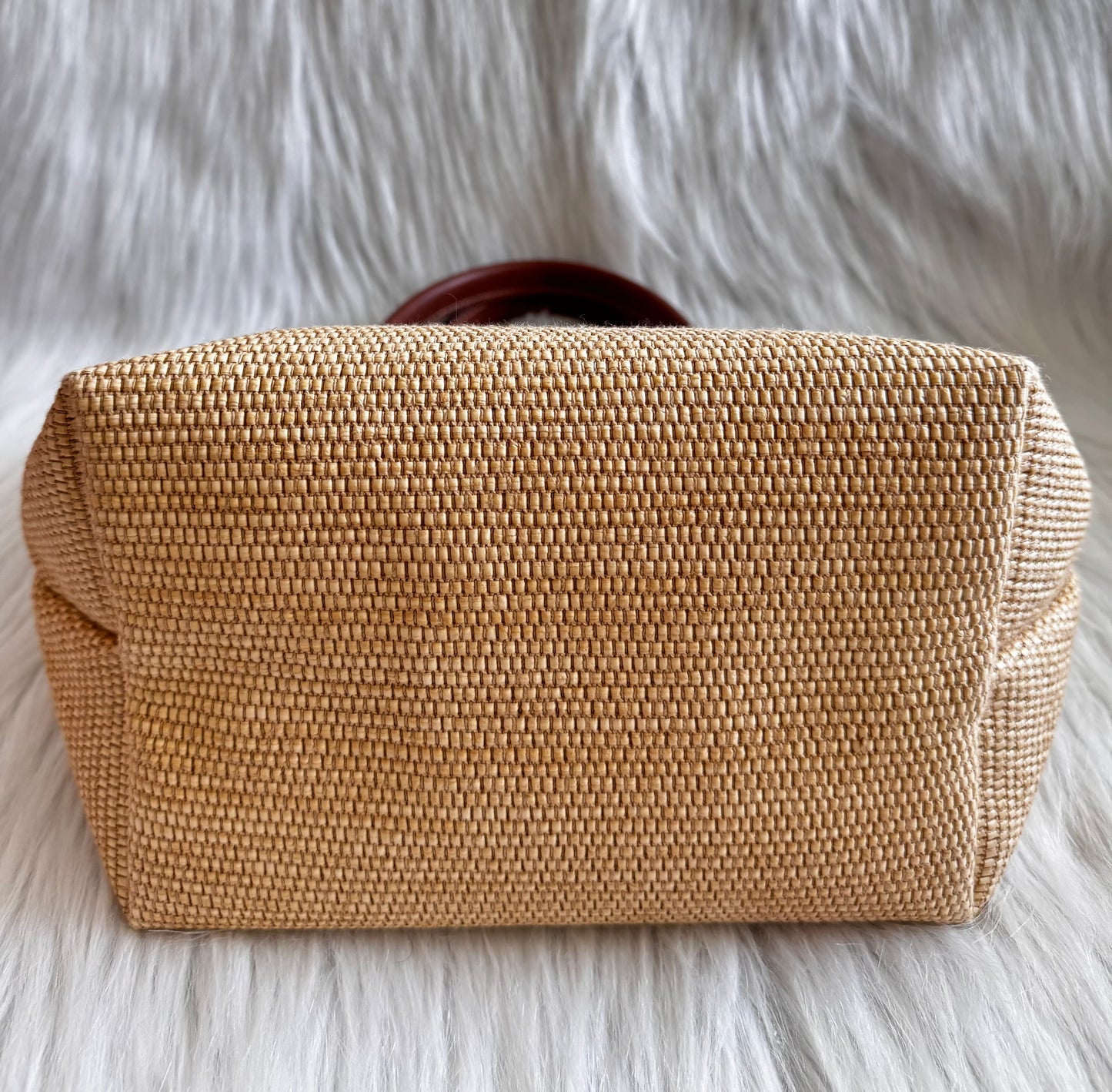Longchamp Small Le Panier Pliage Basket Bag with strap
