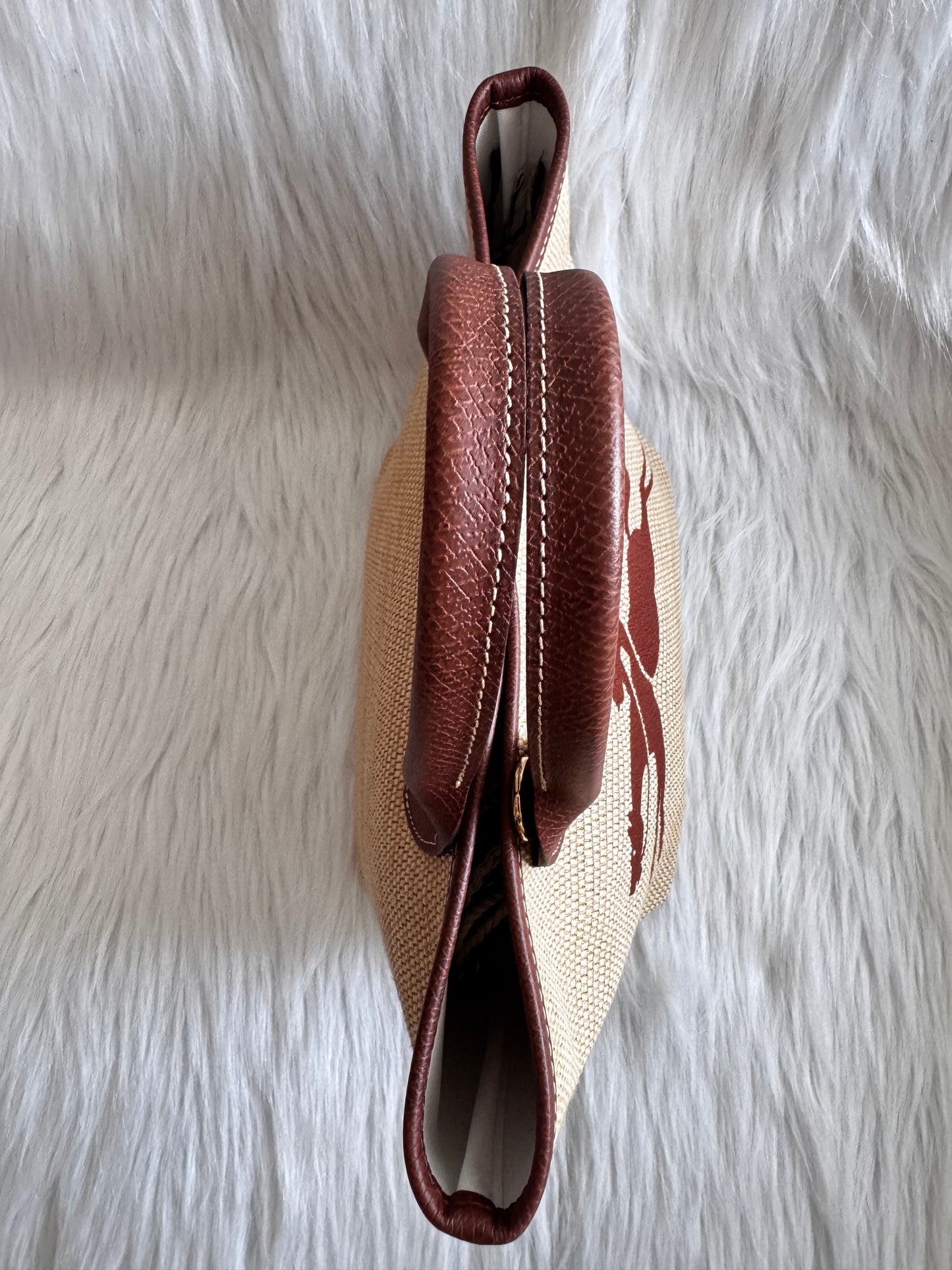 Longchamp Small Le Panier Pliage Basket Bag with strap