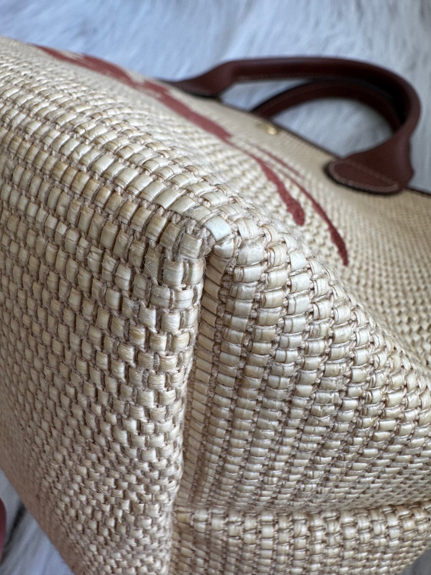 Longchamp Small Le Panier Pliage Basket Bag with strap
