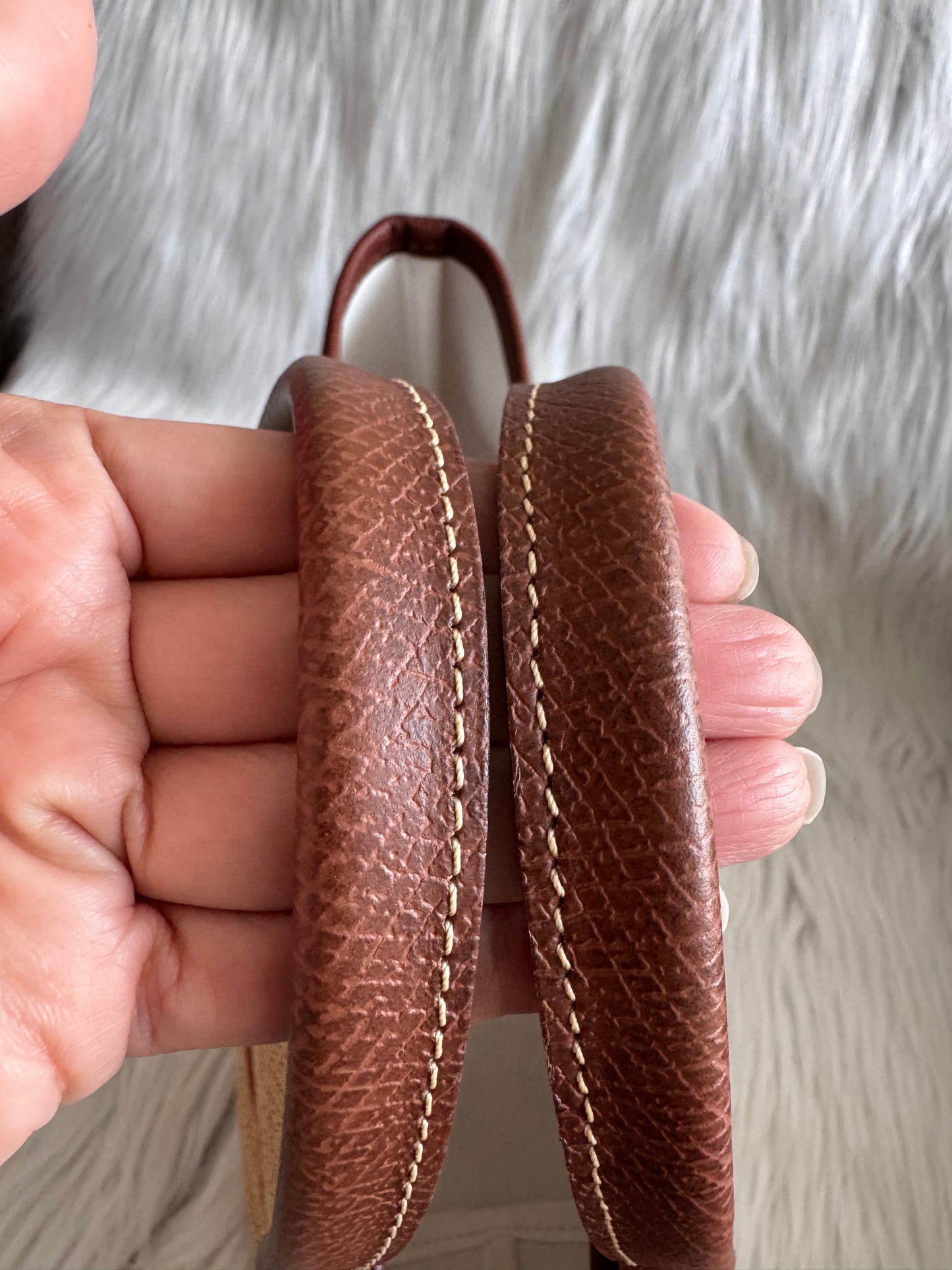 Longchamp Small Le Panier Pliage Basket Bag with strap