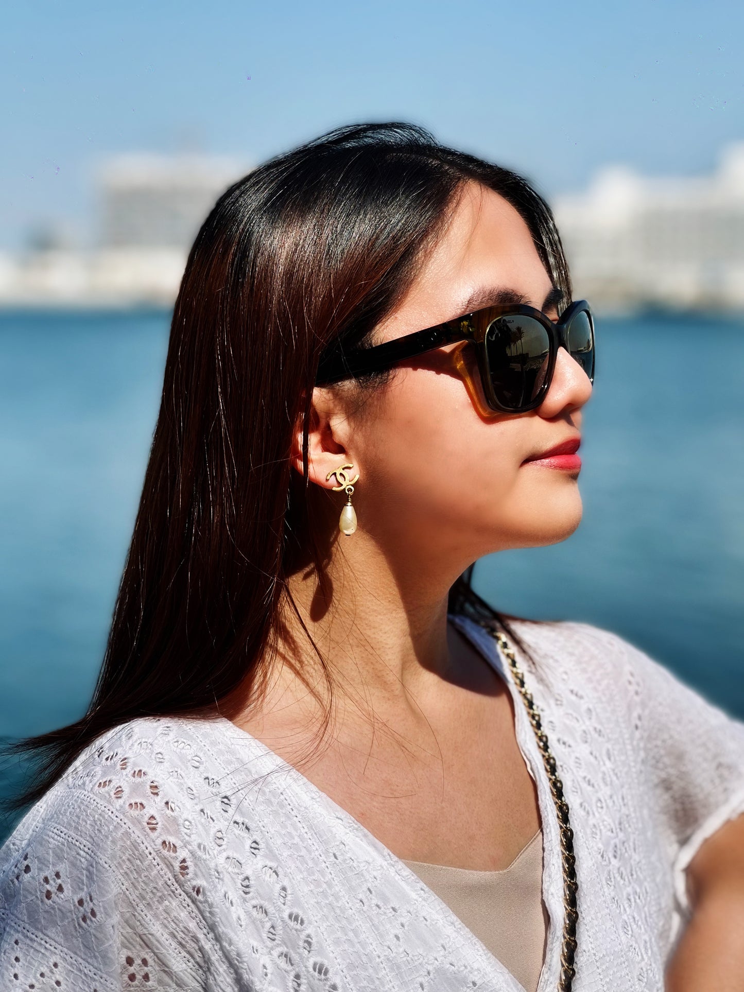 نظارة شمسية شانيل مربعة