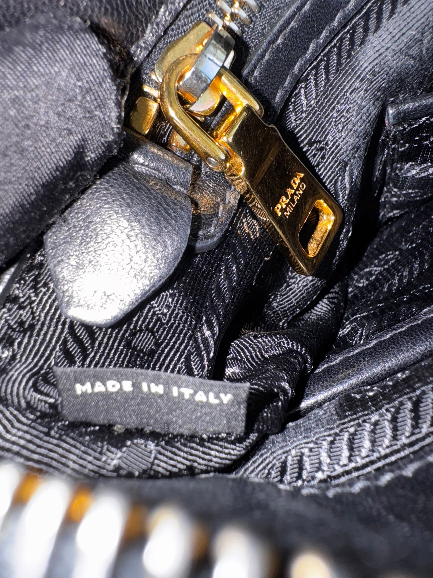 Prada Nylon Quilted Black Handbag