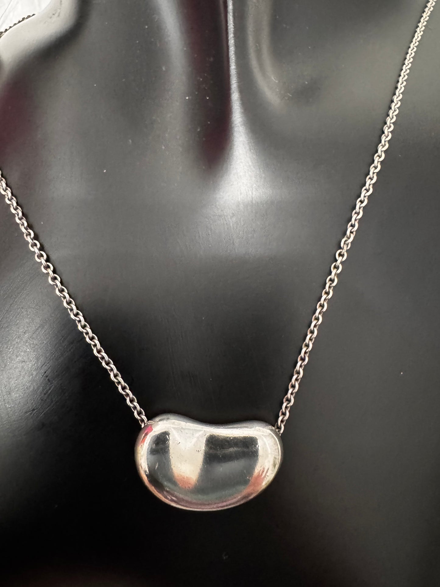Tiffany & Co. Bean Necklace Silver