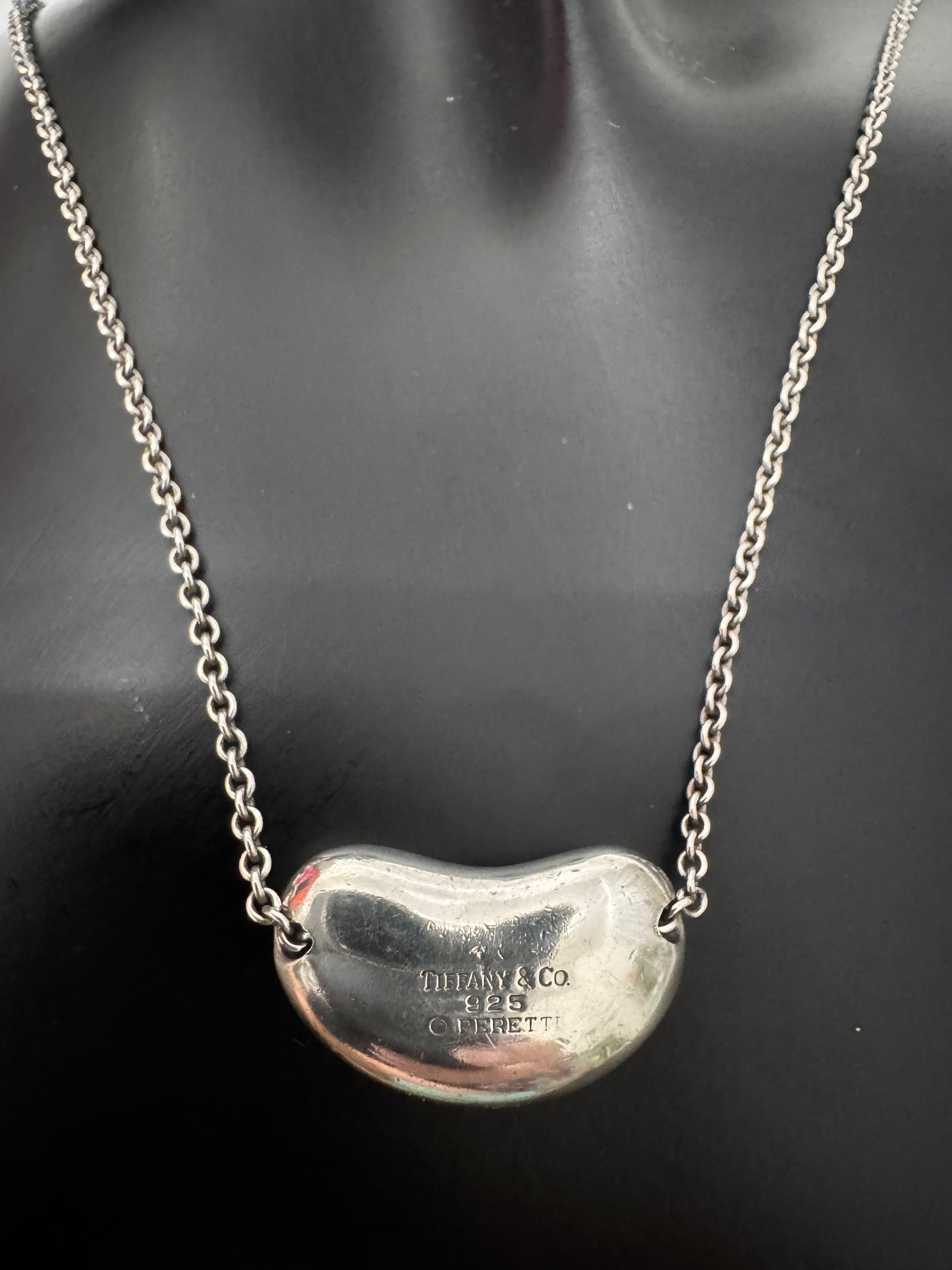 Tiffany & Co. Bean Necklace Silver