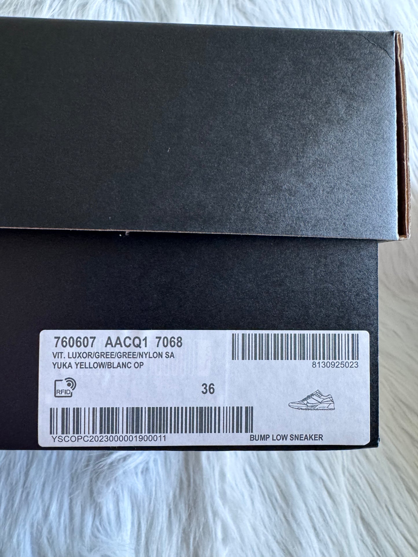 Saint Laurent Bump Low Sneaker White Yellow size 36 women (brand new)