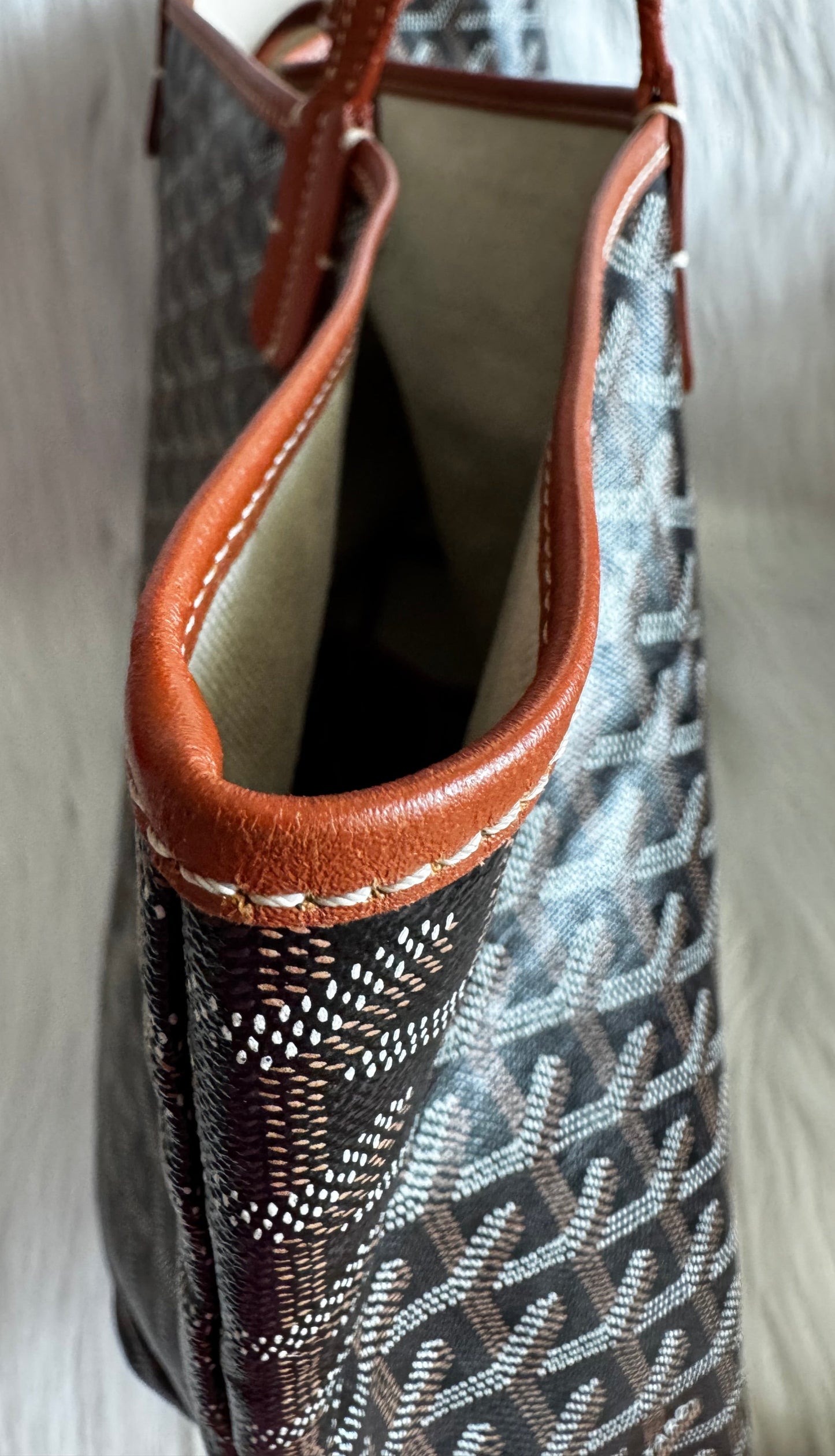 Goyard Saint Louis PM Tote Bag -Black & Tan