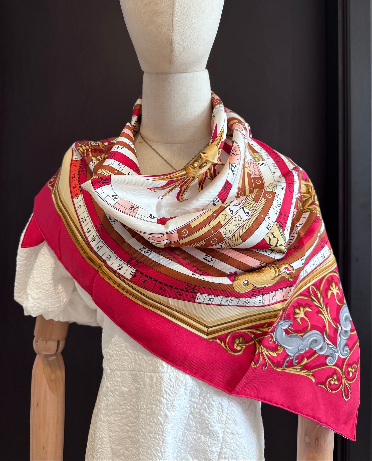 Hermes Dies Et Hore Astrology Zodiac Silk Scarf