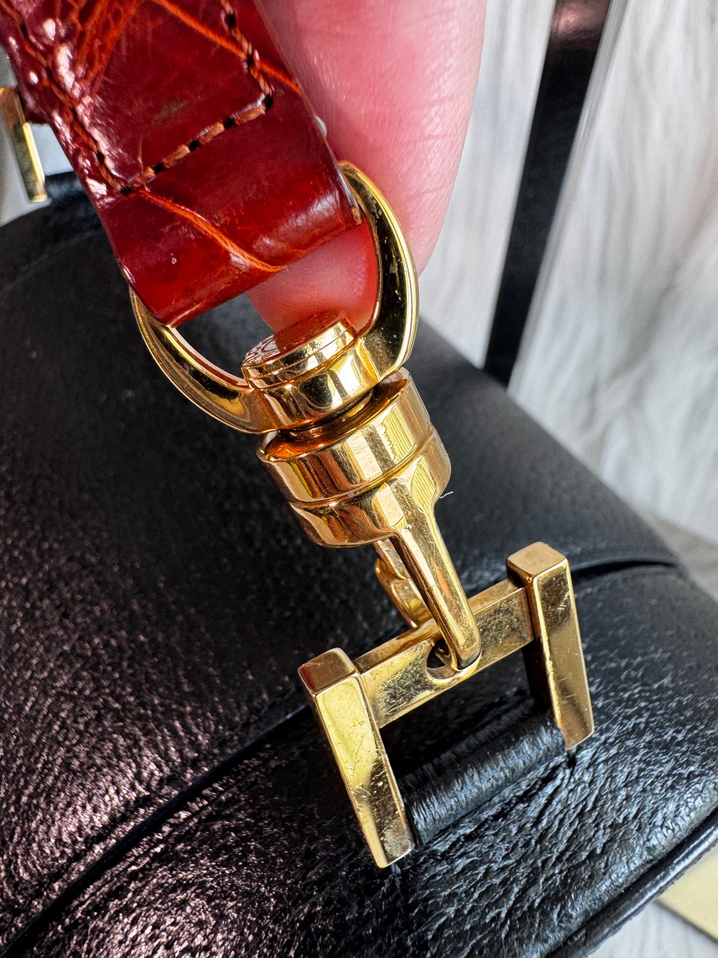 Bvlgari Black Leather B.Zero1 Cylinder Bag