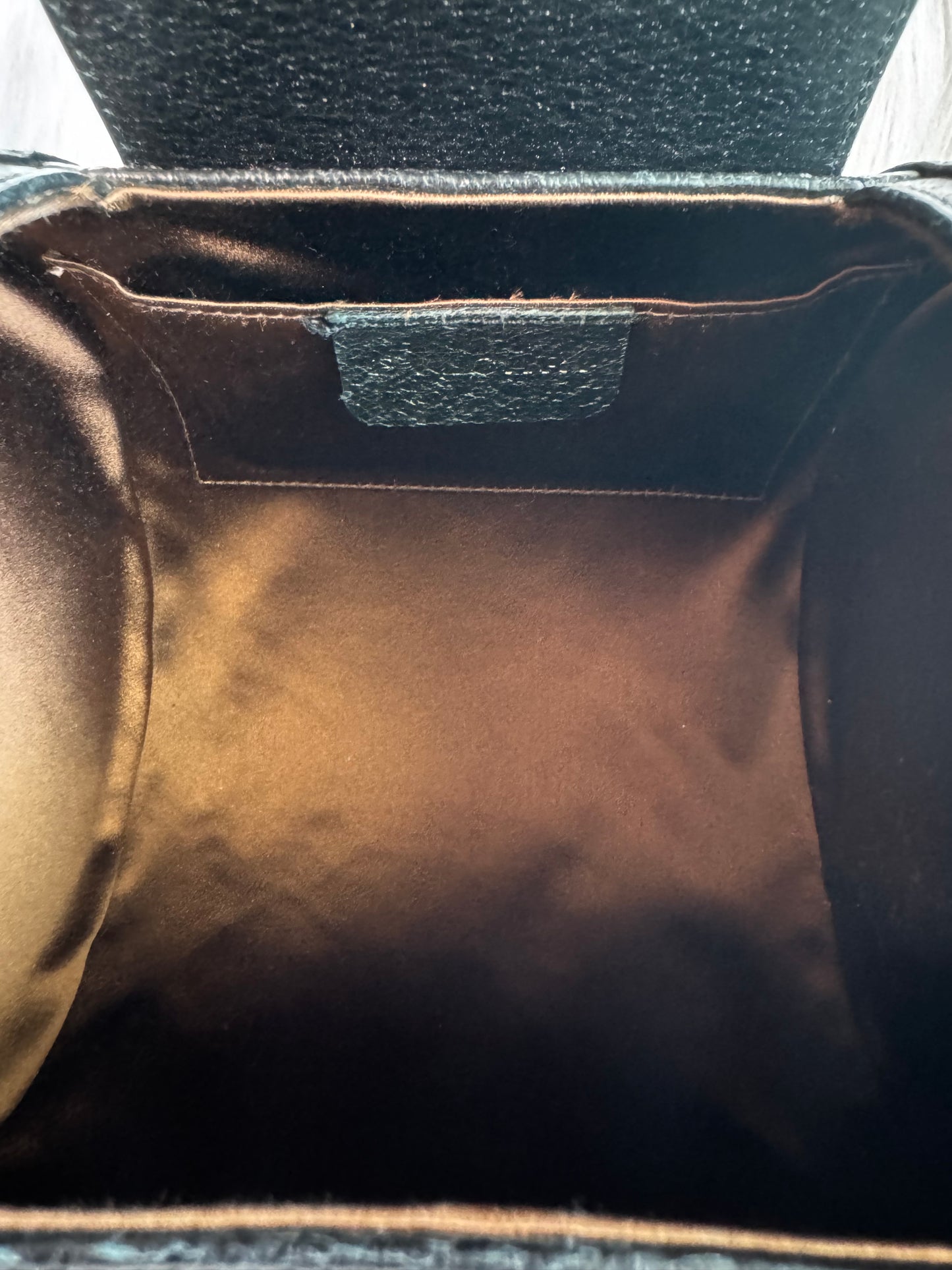 Bvlgari Black Leather B.Zero1 Cylinder Bag