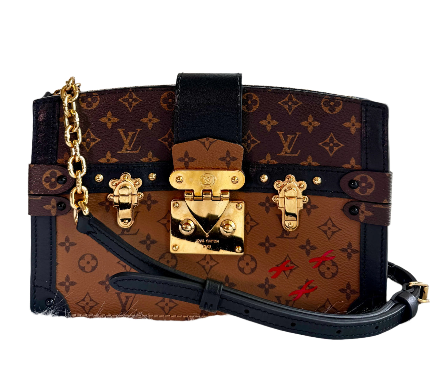 Louis Vuitton Monogram Reverse Trunk Clutch