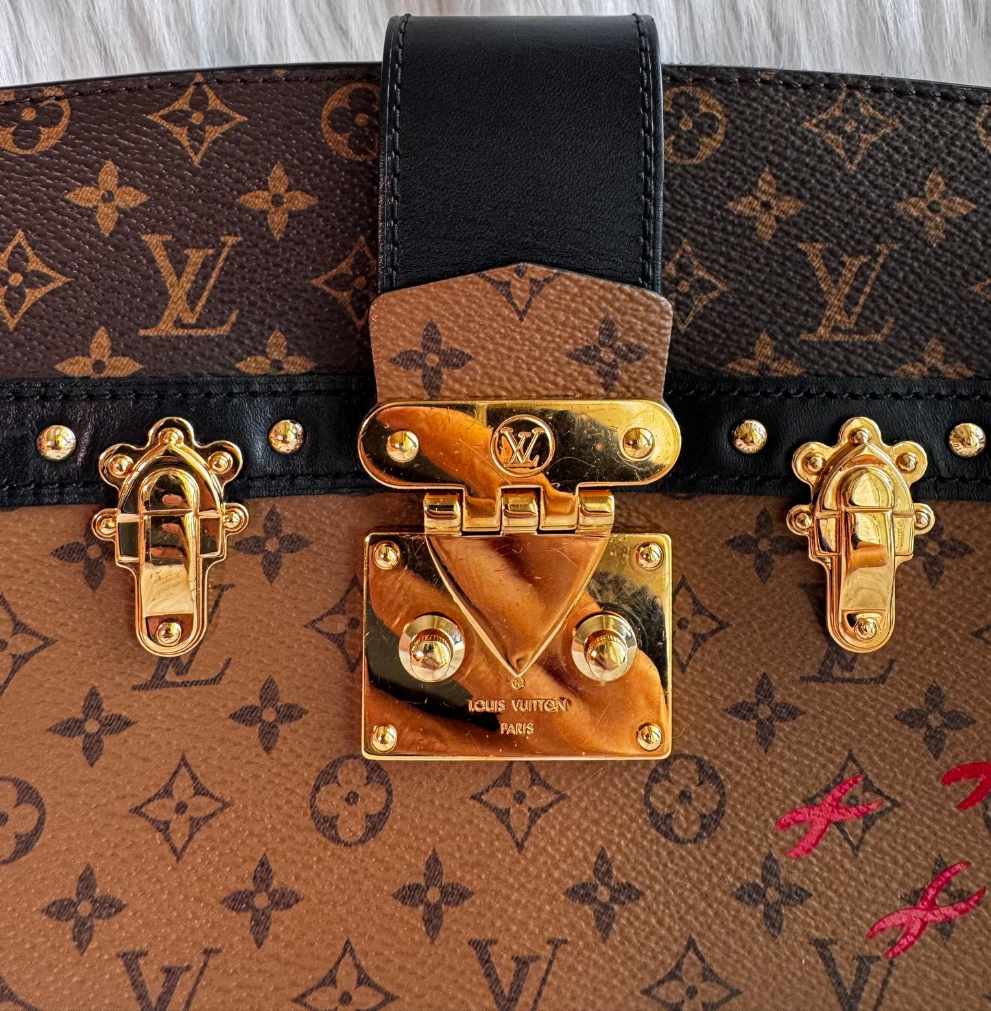 Louis Vuitton Monogram Reverse Trunk Clutch