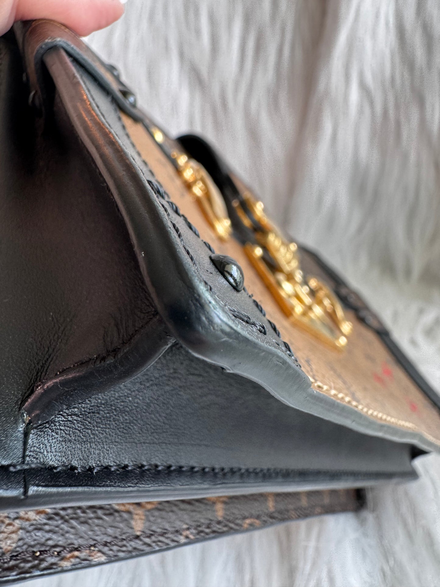Louis Vuitton Monogram Reverse Trunk Clutch