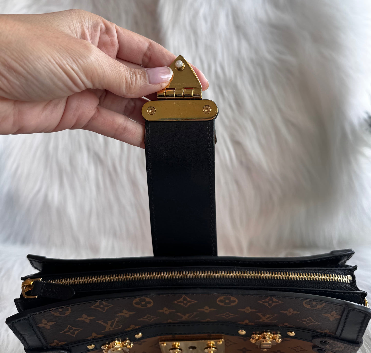 Louis Vuitton Monogram Reverse Trunk Clutch