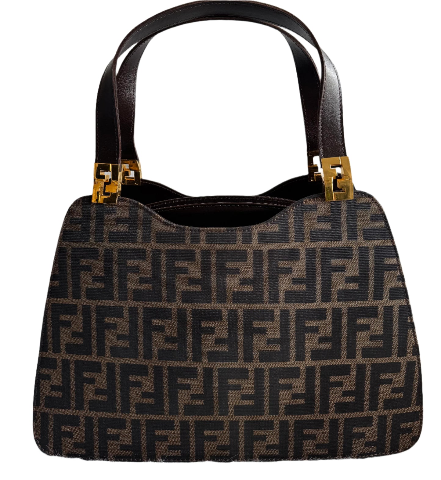 Fendi Zucca Canvas Shoulder Bag