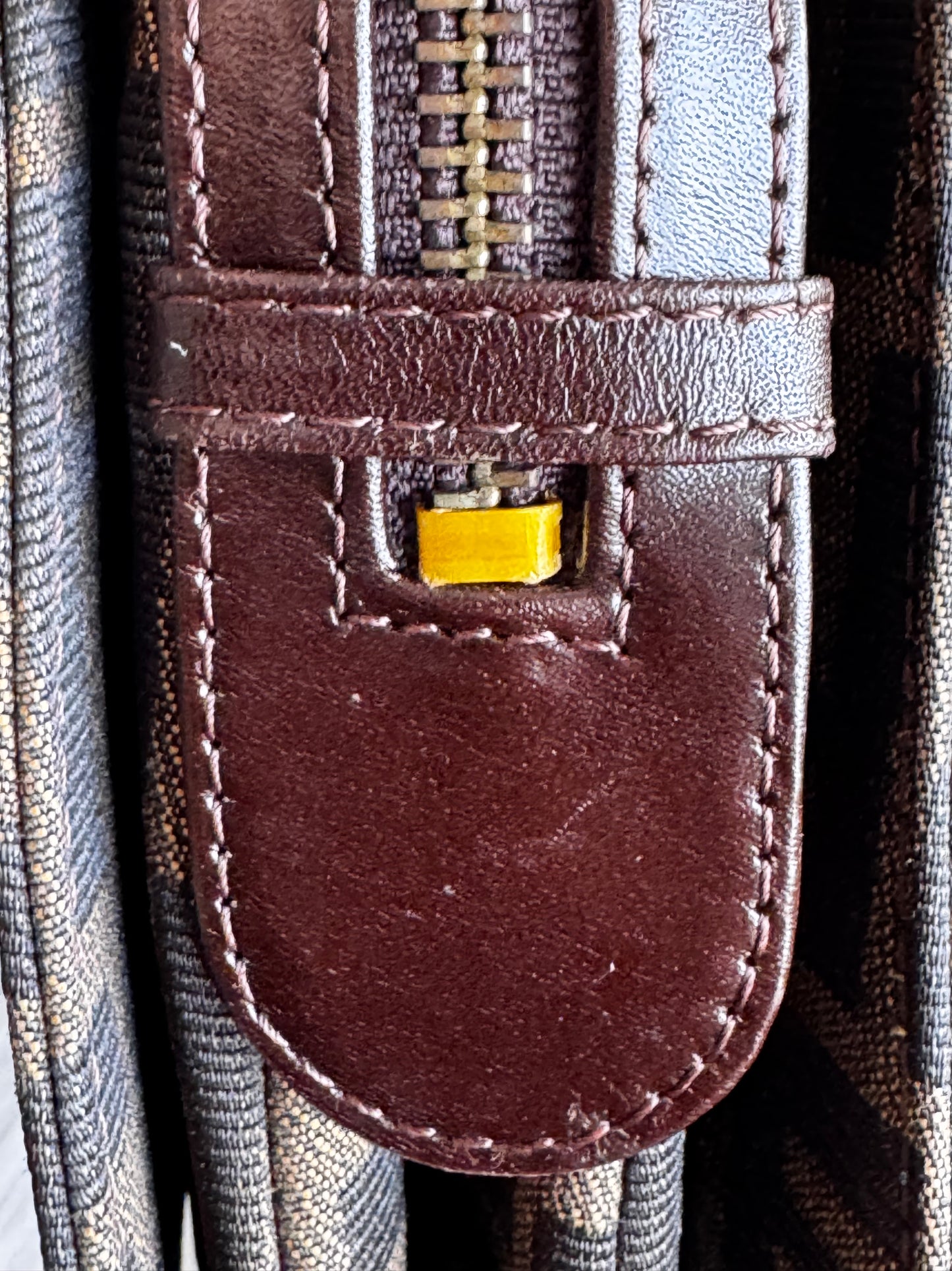 Fendi Zucca Canvas Shoulder Bag