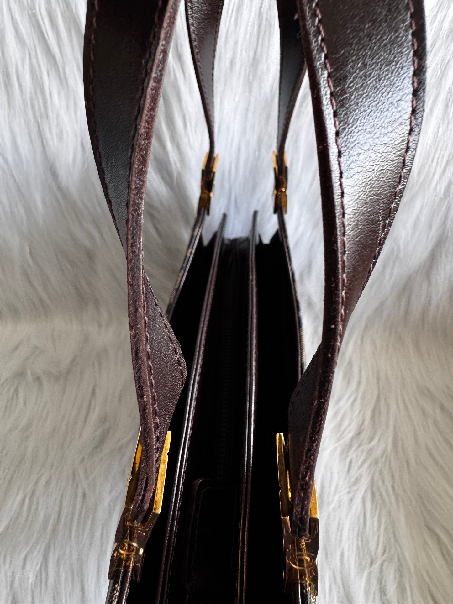 Fendi Zucca Canvas Shoulder Bag