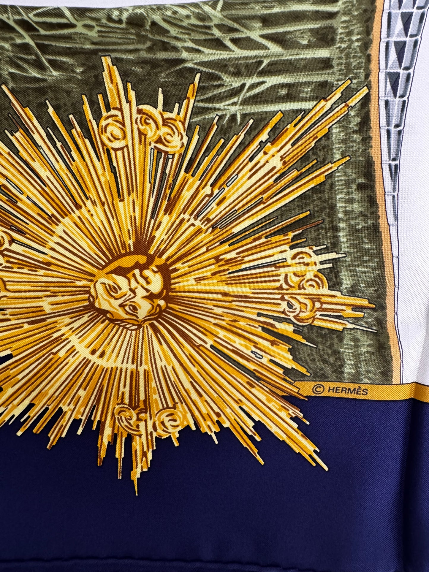 Hermes Carre 90 Sanssoucy Silk Scarf