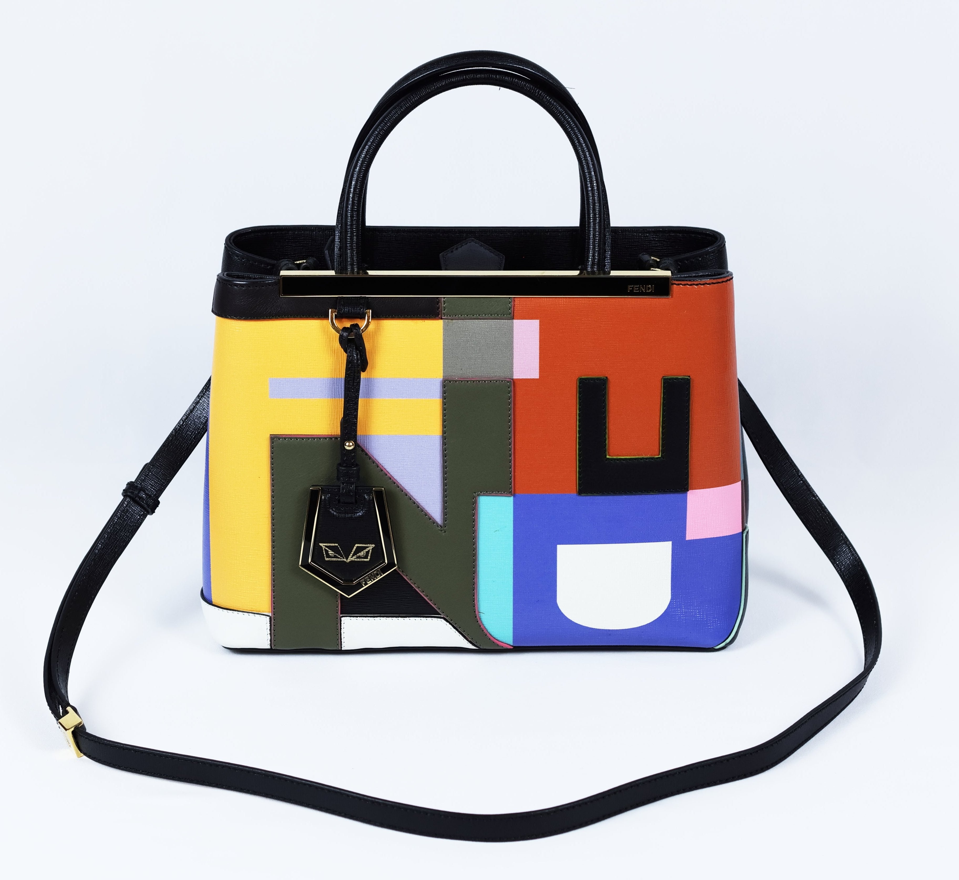 Fendi 2Jours Multicolor mini two way bag Madison Passion Luxe