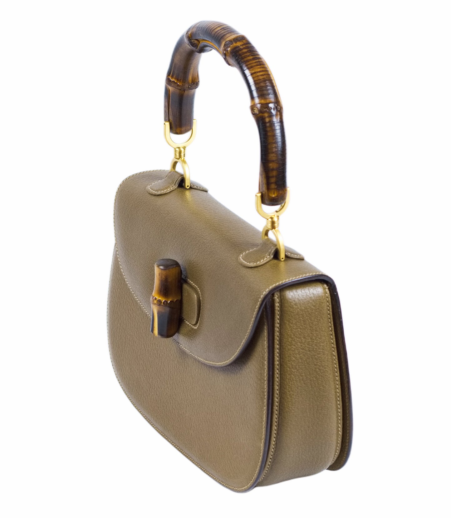 Gucci Bamboo 1947 Top Handle Bag with strap