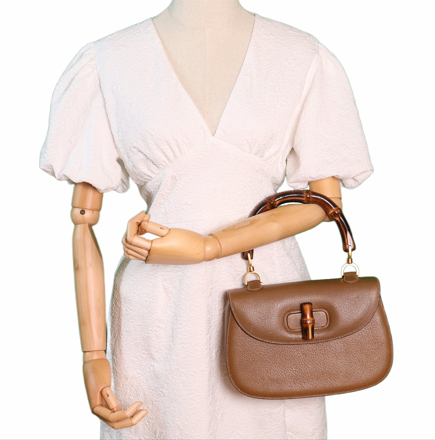 Gucci Bamboo 1947 Top Handle Bag with strap