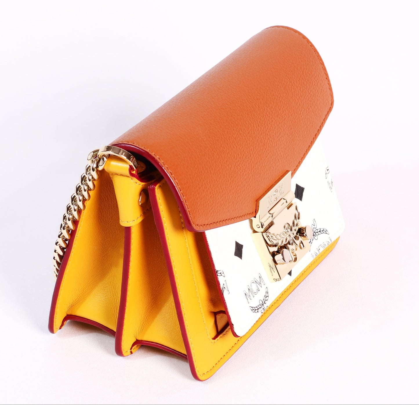 حقيبة MCM Mini Flap ثنائية الاتجاه - ثلاثية الألوان