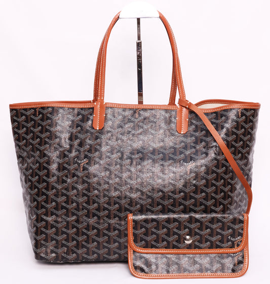 Goyard Saint Louis PM Tote Bag -Black & Tan
