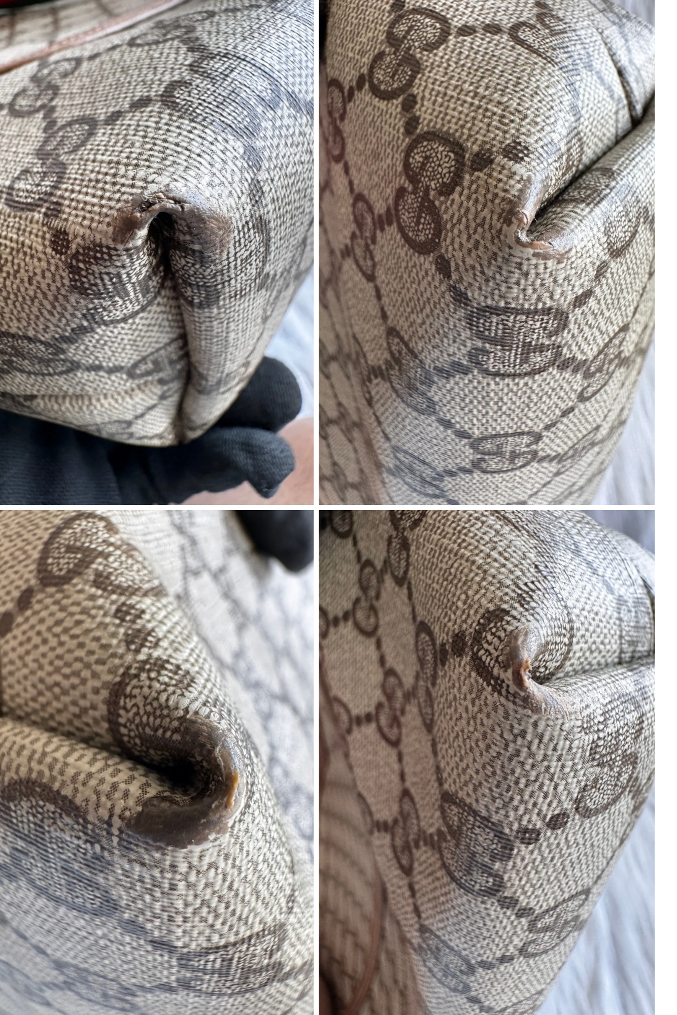 حقيبة كتف صغيرة Gucci GG Marmont - حمراء