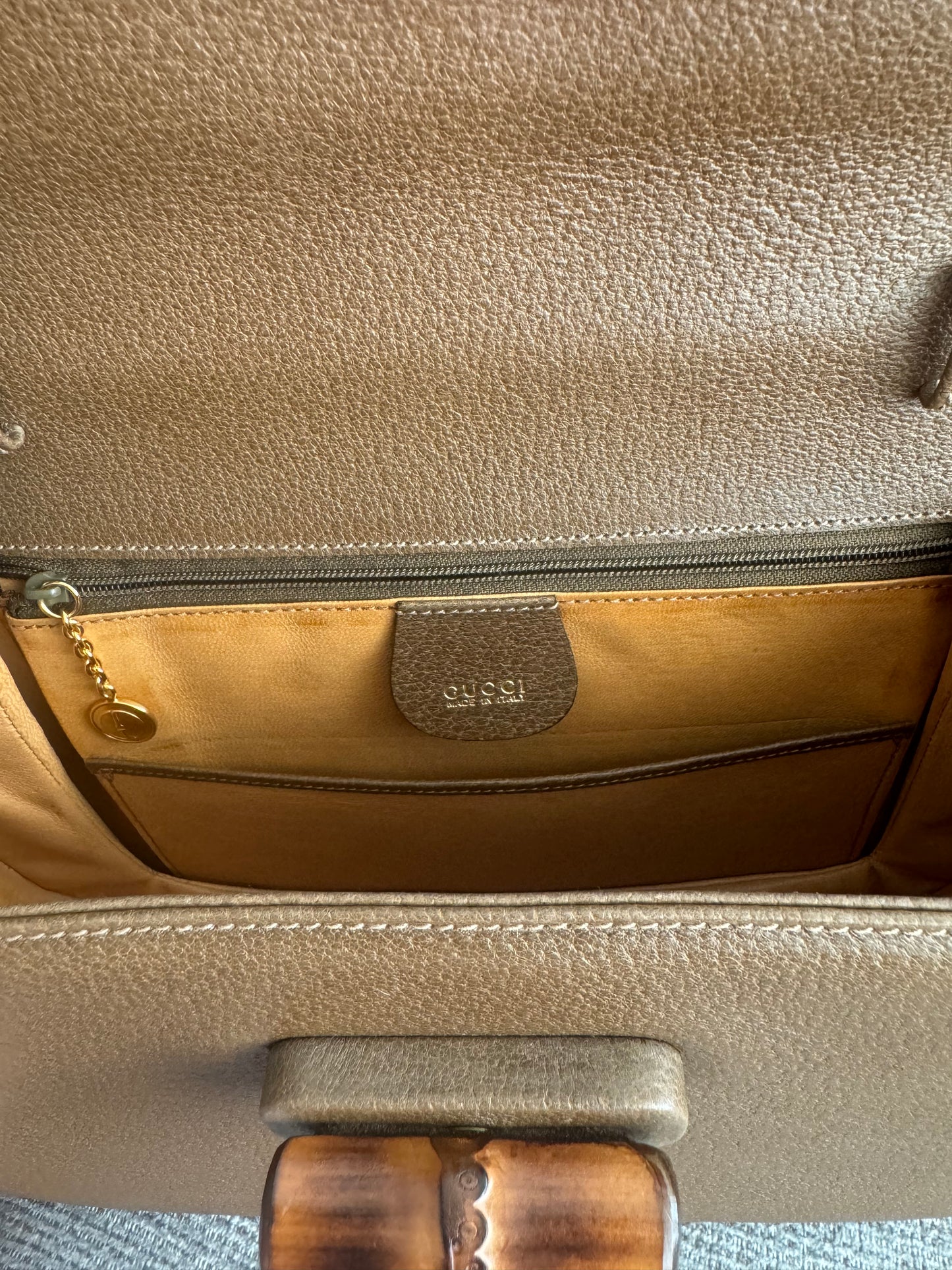 Gucci Bamboo 1947 Top Handle Bag with strap