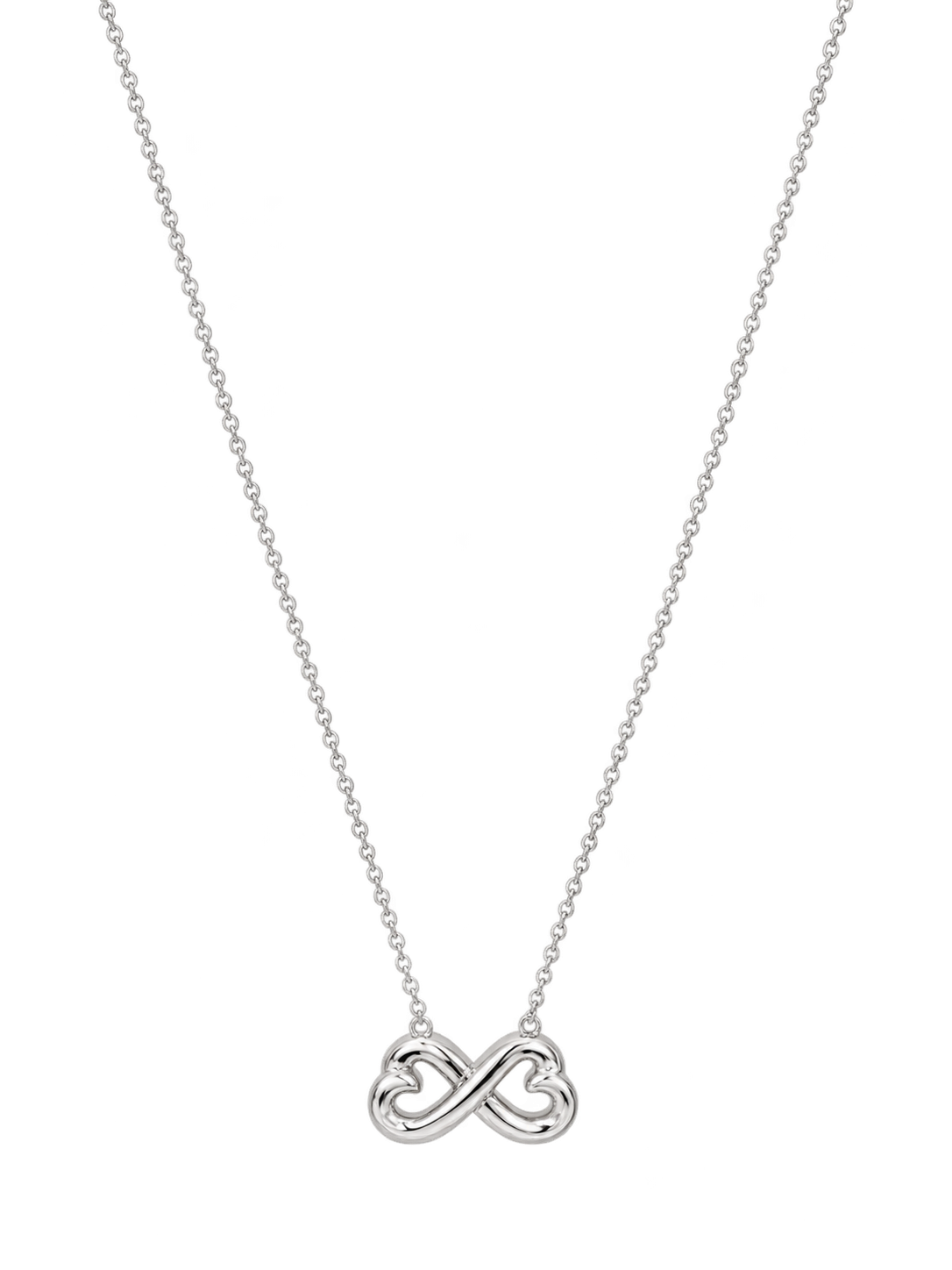 Tiffany & Co. Double Heart Infinity Necklace Paloma Picasso Silver