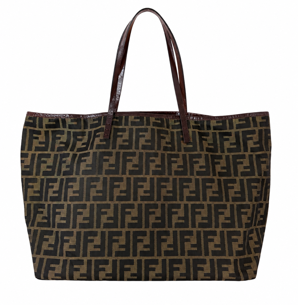 Fendi Canvas Zucca Roll Tote