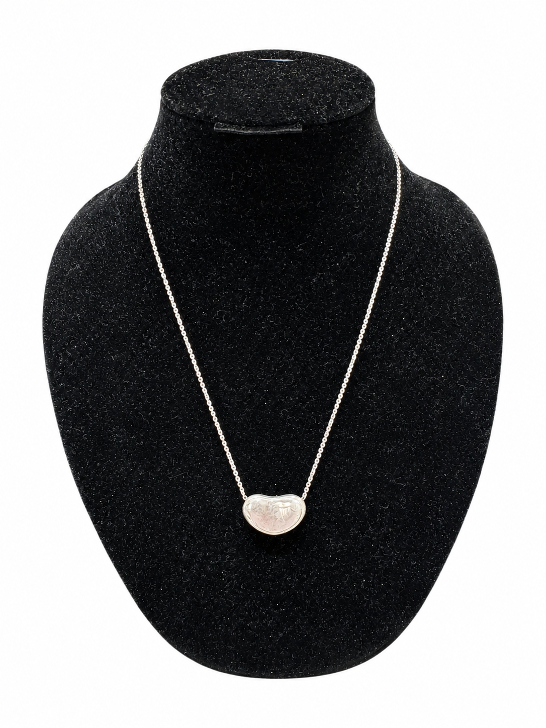 Tiffany & Co. Bean Necklace Elsa Peretti Silver