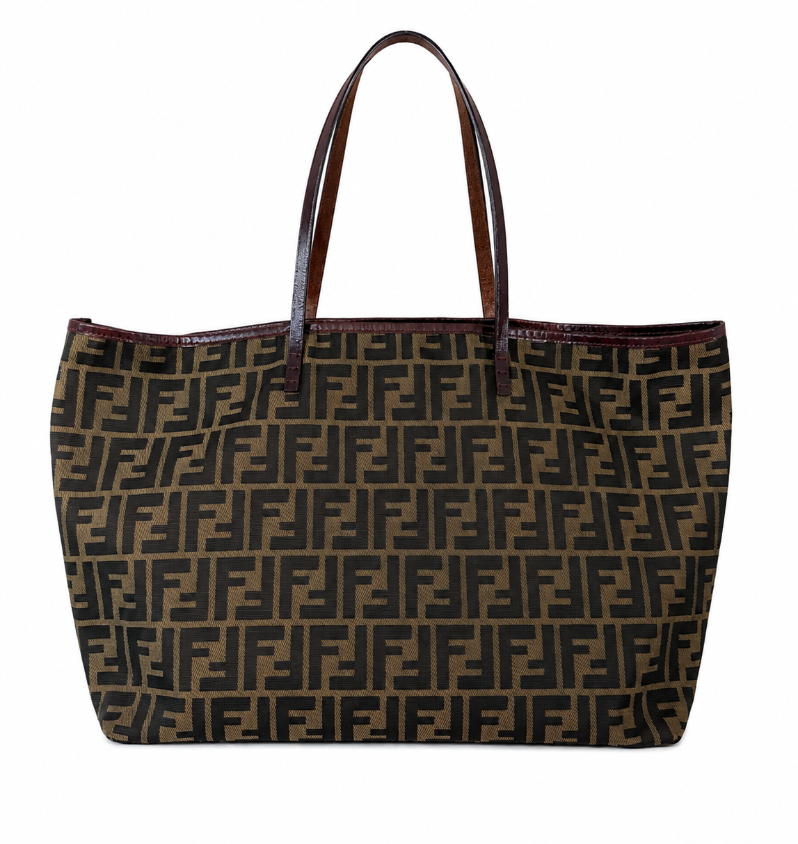 Fendi Canvas Zucca Roll Tote