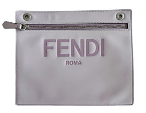 Fendi Roma Flat Pouch Monogram Purple