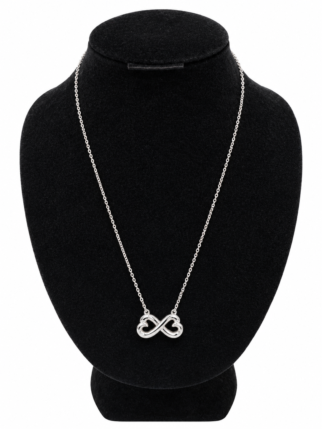 Tiffany & Co. Double Heart Infinity Necklace Paloma Picasso Silver