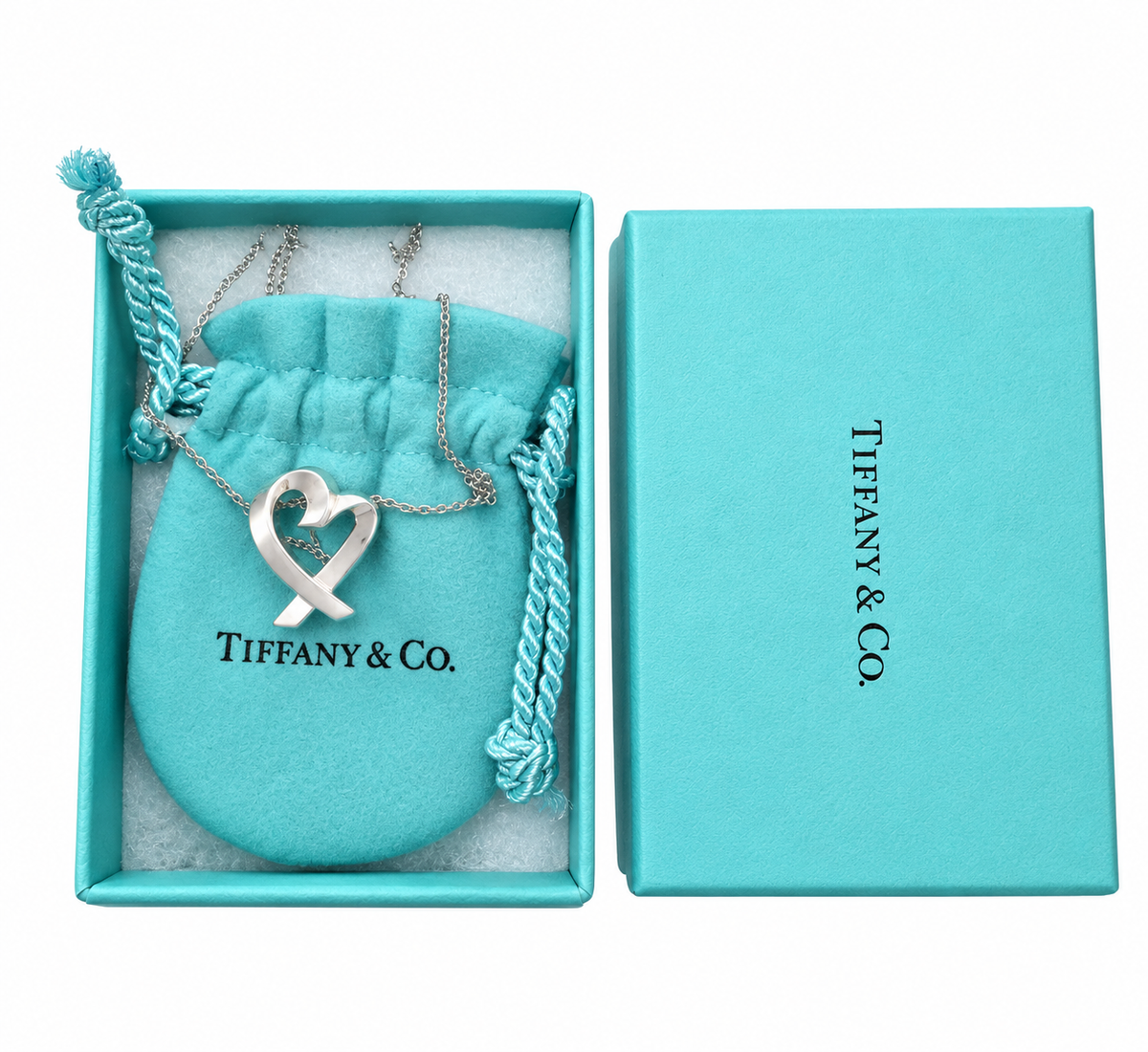 Tiffany & Co. Loving Heart Necklace Paloma Picasso Silver