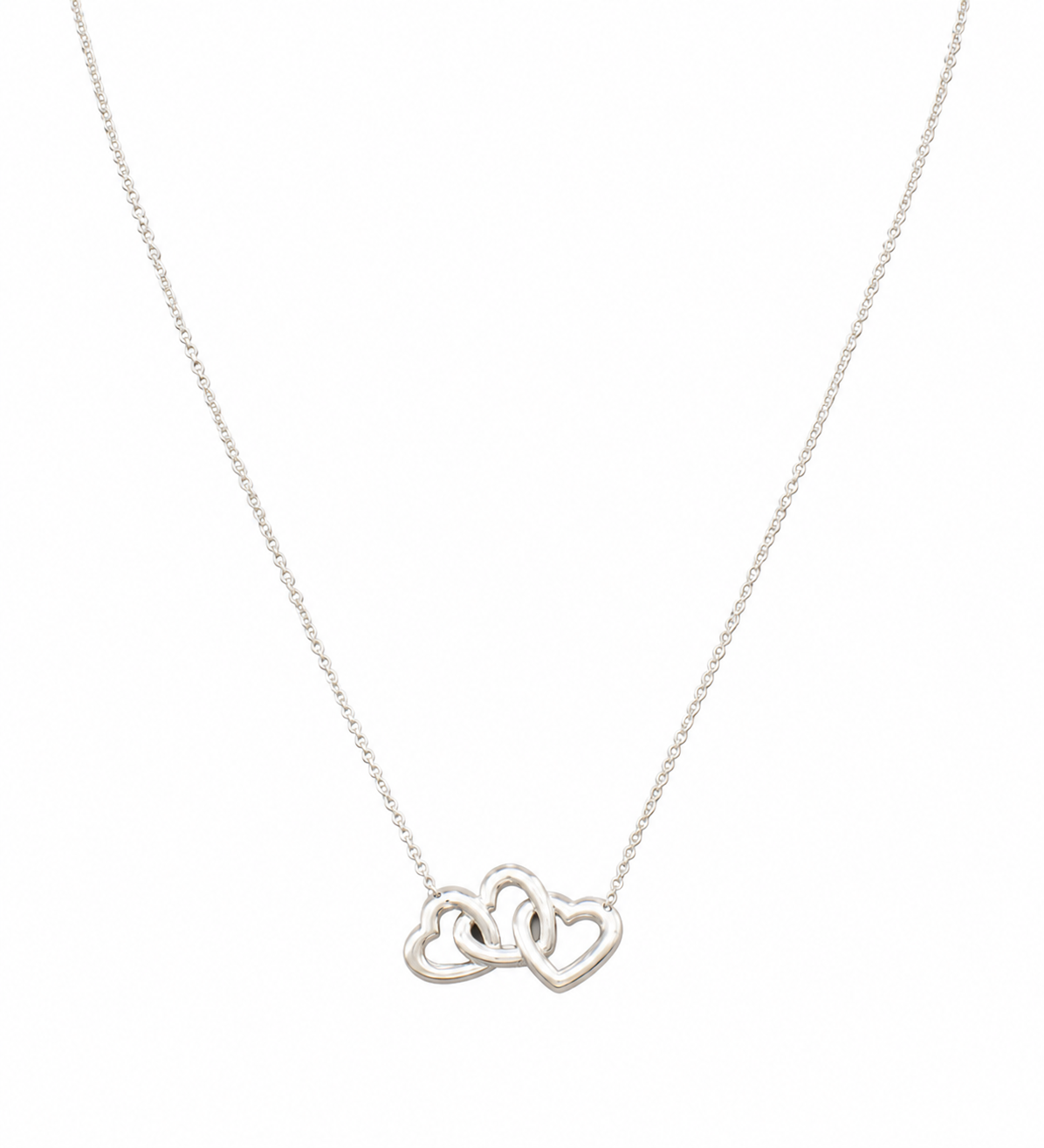 Tiffany & Co. Triple Heart Necklace Silver