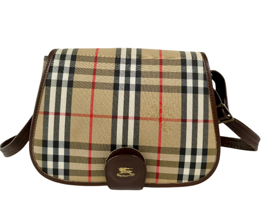 Burberry Horseferry Check Canvas Crossbody bag