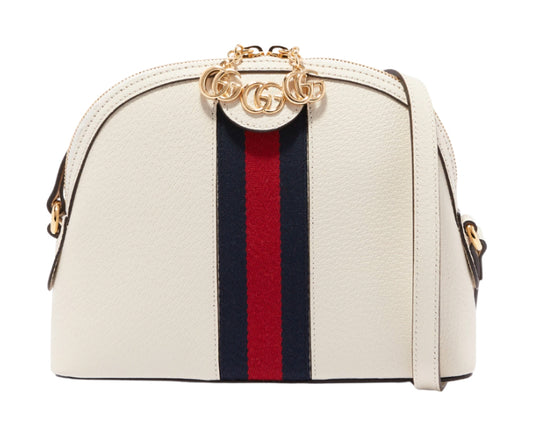 Gucci Mystic White Ophidia Dome Shoulder Small Bag