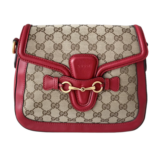 Gucci Monogram Medium Lady Web Shoulder Bag