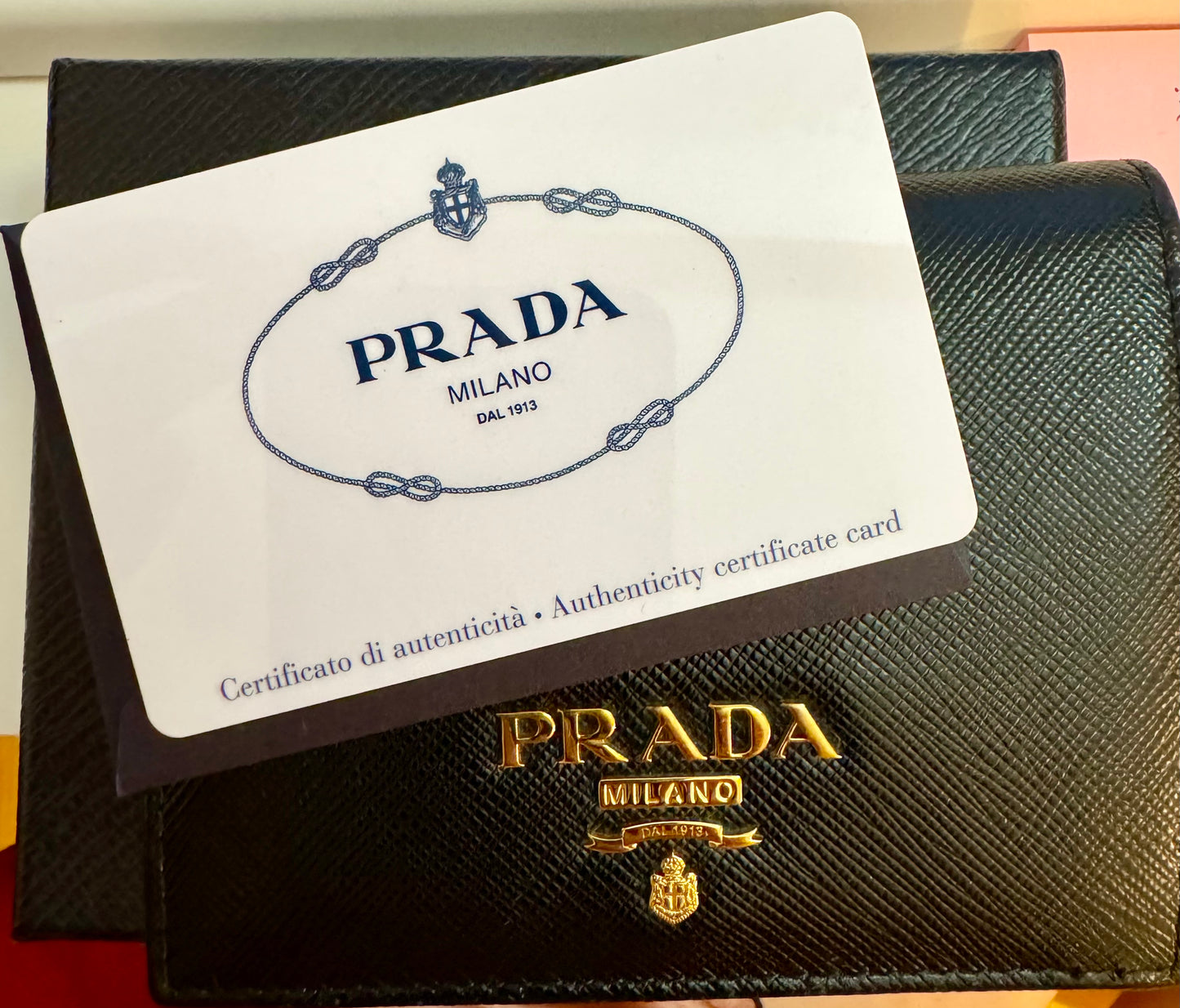 Prada Small saffiano leather wallet