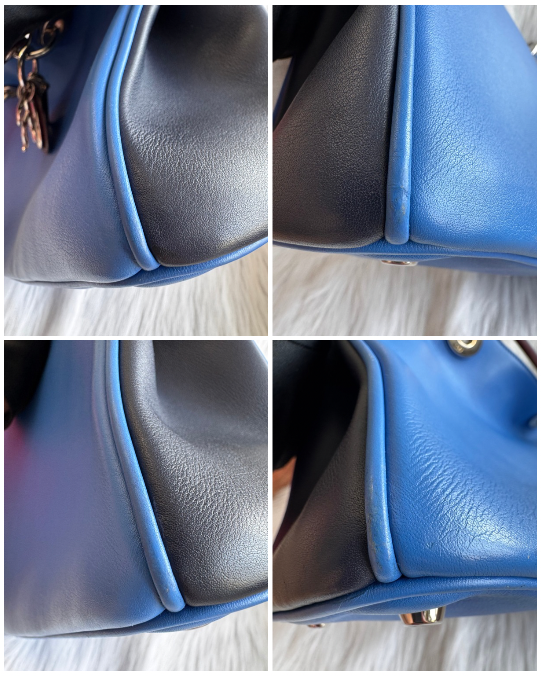 حقيبة كتف تروتر باللون الأزرق الداكن من كريستيان ديور