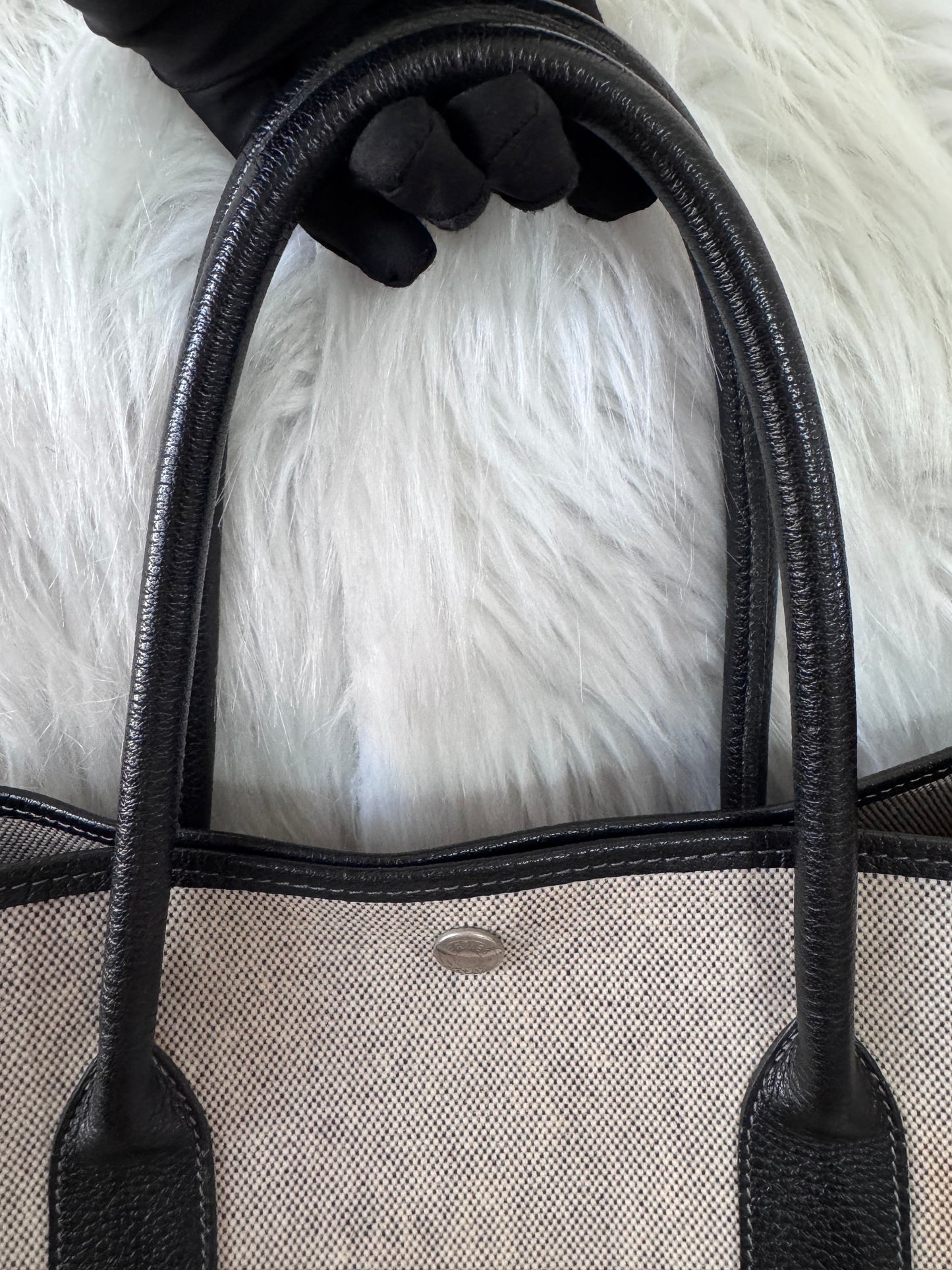 Hermes Toile Negonda Garden Party 36 MM Tote