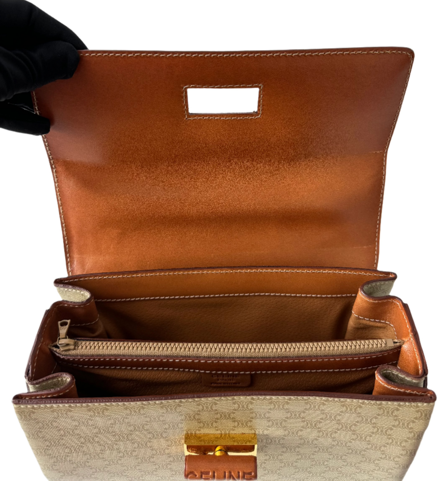 Celine Macadam top handle bag