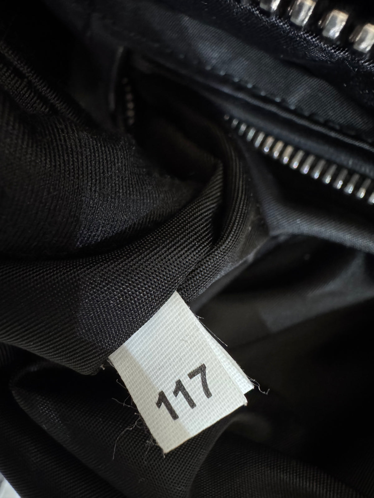 Prada Nylon Two Way Black & Gray Bag