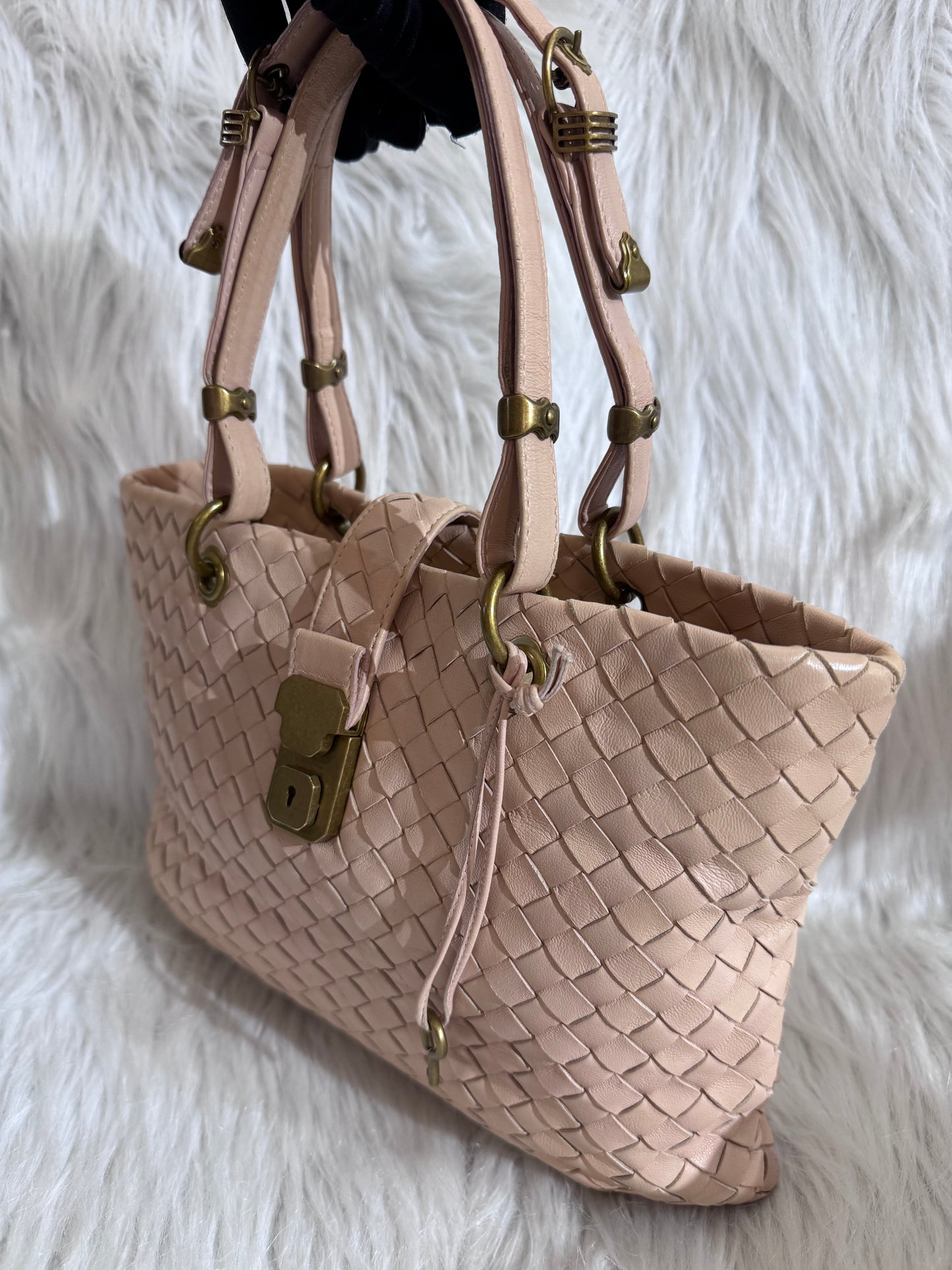 Bottega Veneta Capri Intrecciato Tote Small